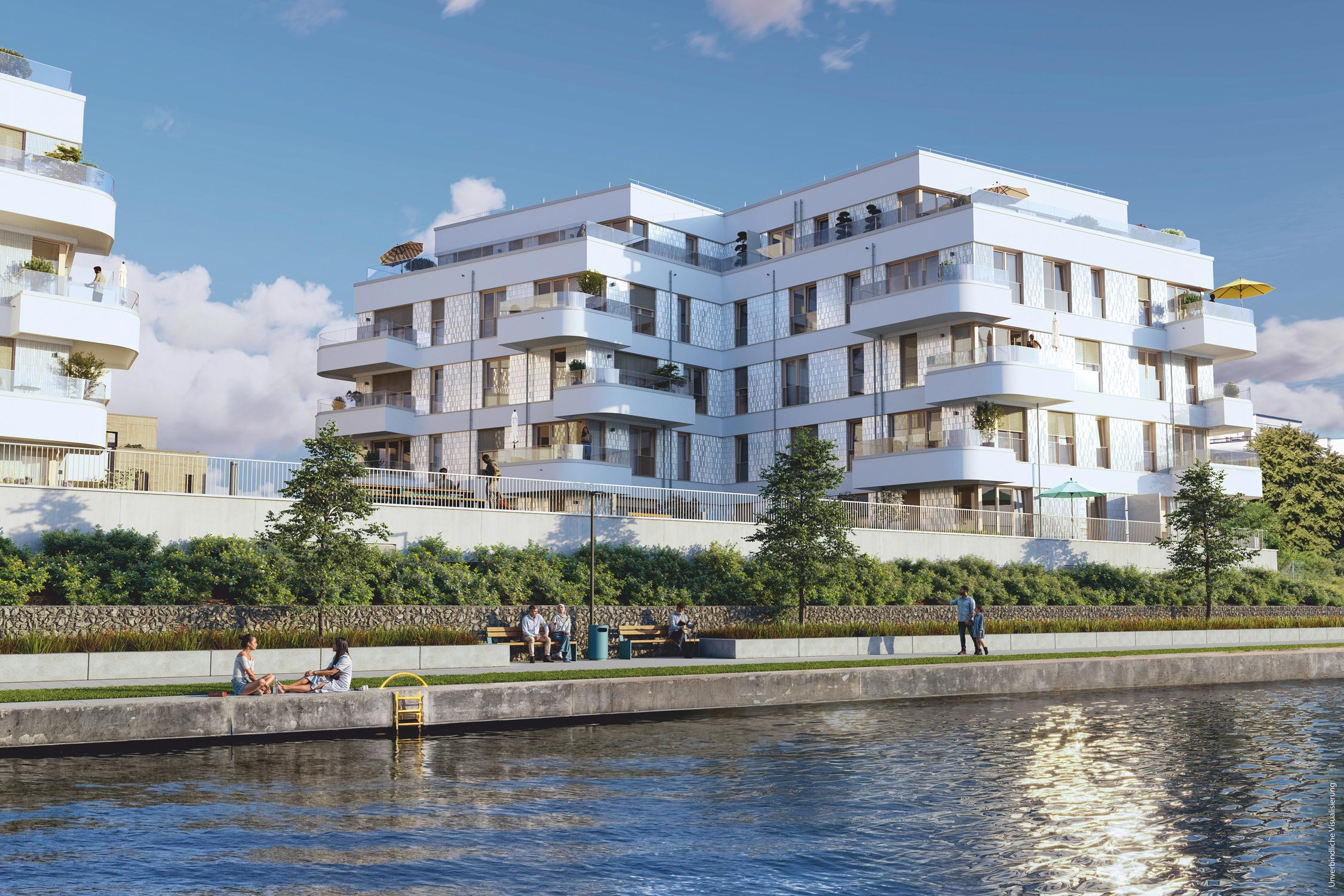 Visualisierung des Neubauprojekts BUWOG Dahmeglanz in Berlin