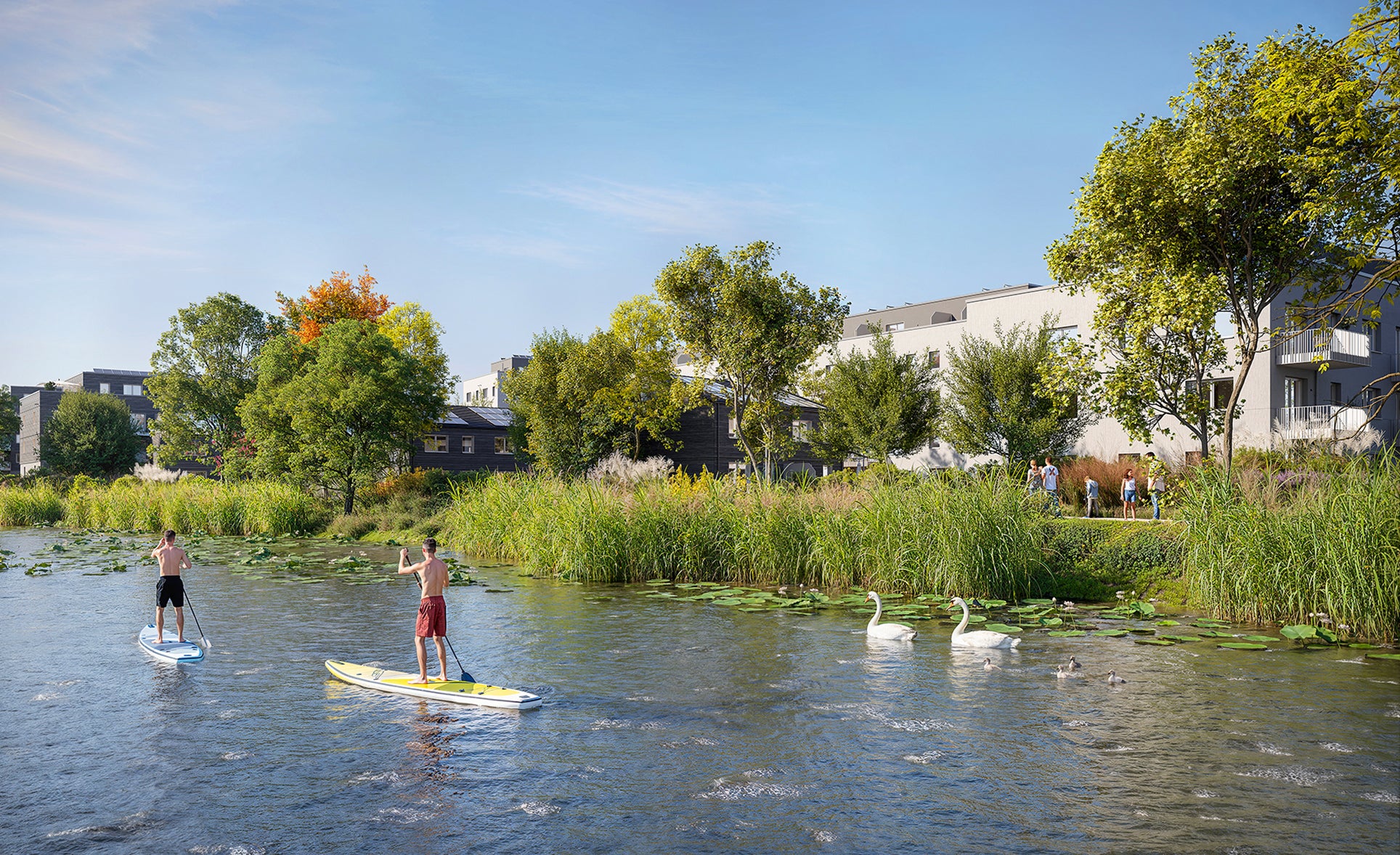 The Havellichter project can be viewed from the water.