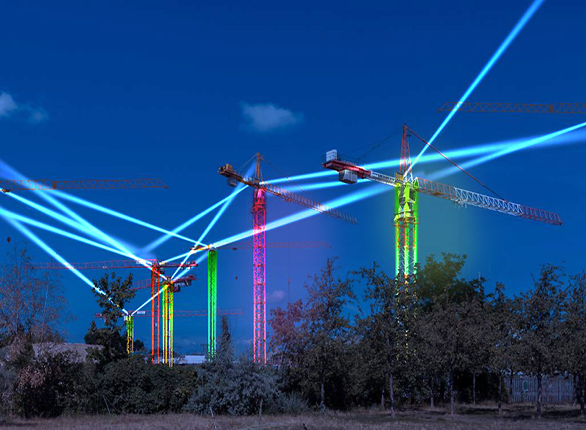 Art festival Berlin leuchtet: 2018 - Light installation at BUWOG THE ONE