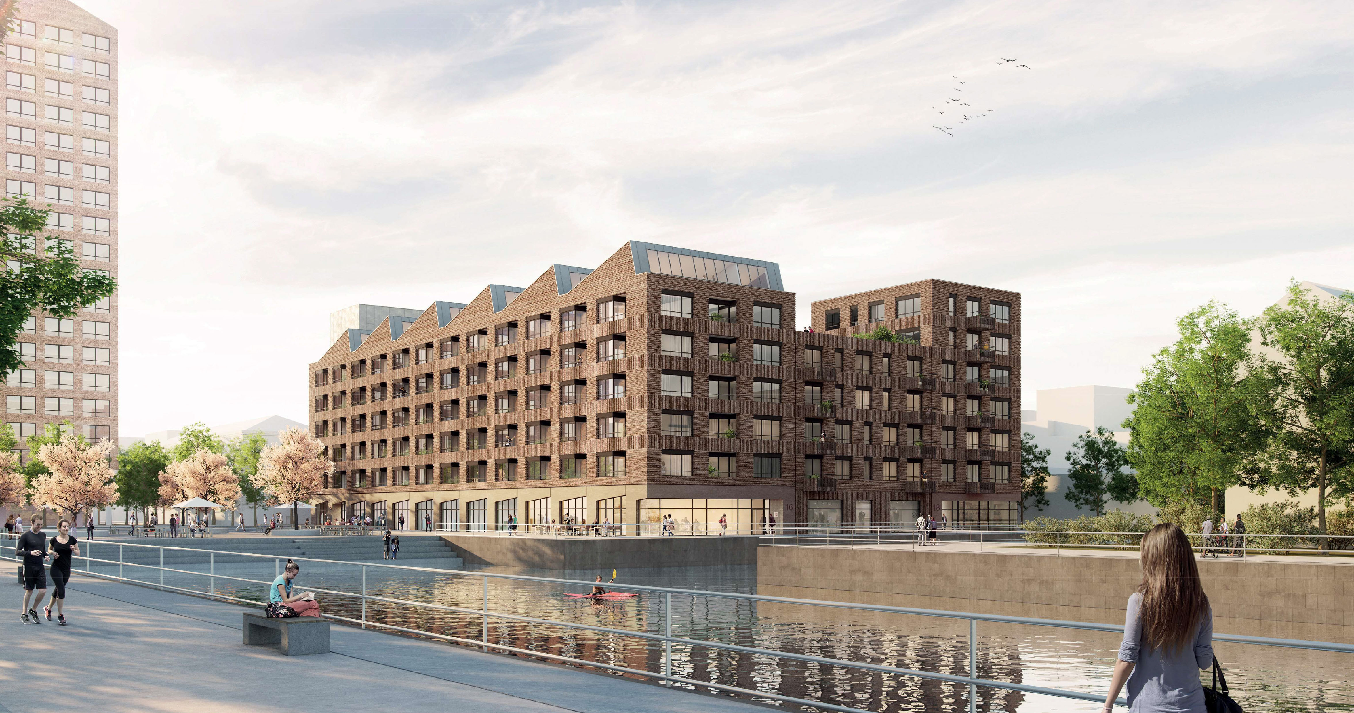 Visualization of the project Gartenfeld in Berlin-Spandau.