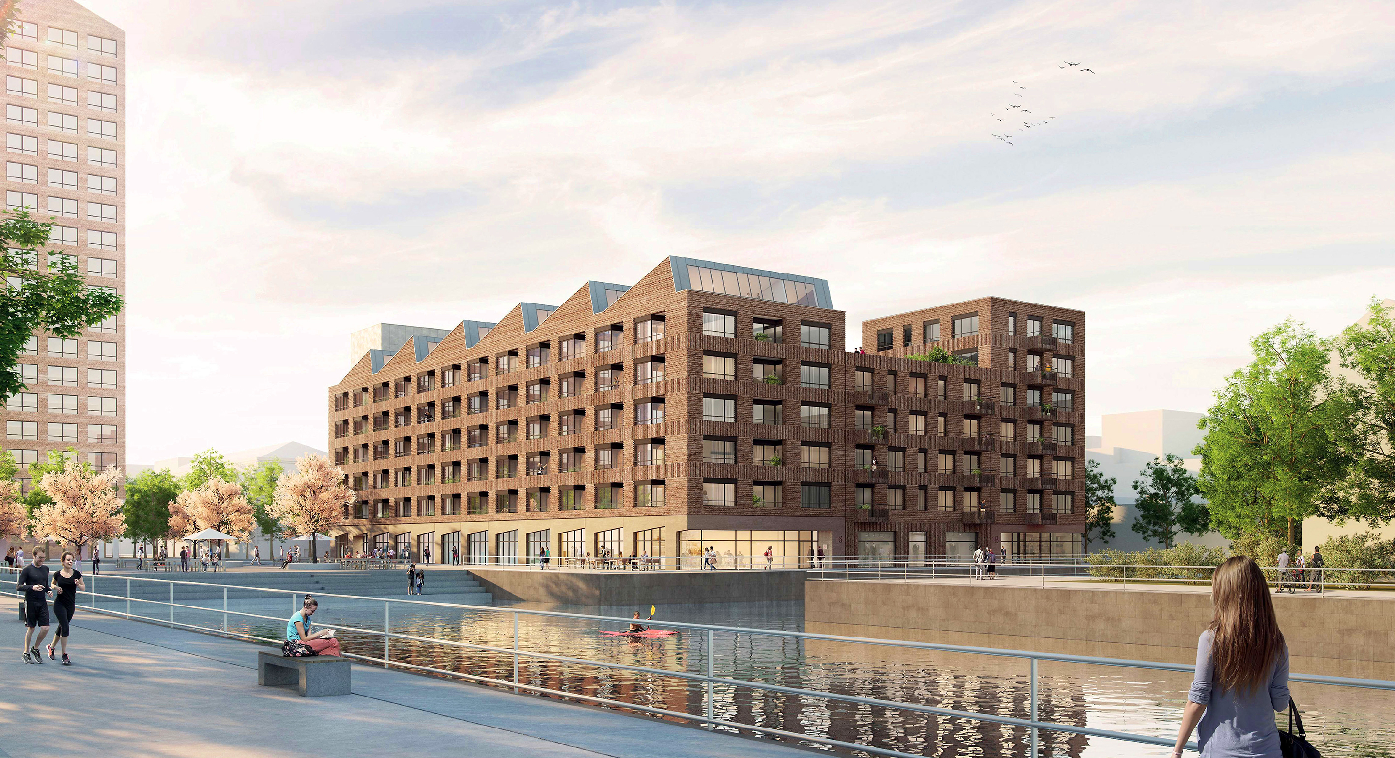 Visualization of ASTOC architects for the island Gartenfeld